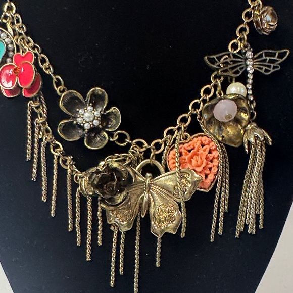 Lucky Brand Gold Necklace with Colorful Charms - Picture 11 of 14